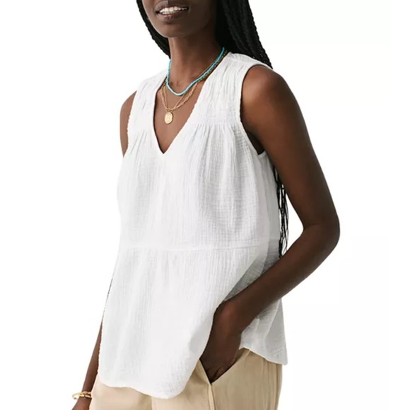 Faherty Tops - Faherty Ainsley Sleeveless Top